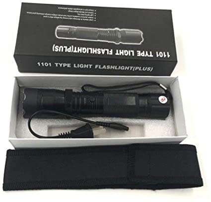 Electric Shock Flashlight Mini Stun Gun Torch Emergency Rechargable Flashlight TYPE 1101