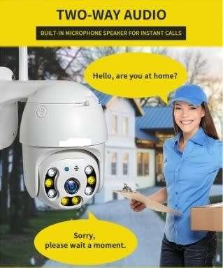 WATER PROOF 4K WI FI INDOOR AND OUTDOOR INTELLIGENT CAMERA