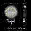 27W Round 9 LED Work Light Spot Beam Lamp For Jeep Offroad Truck SUV Tractor 4x4 price for 1
