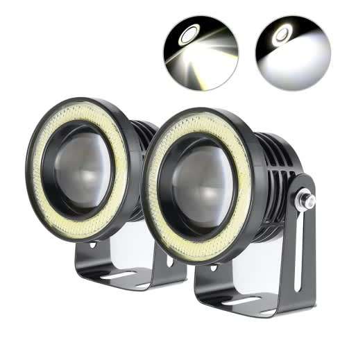 (64mm)HIGH INTENSITY LED FOG ANGEL EYES SET PROJECTOR WATERPROOF R500