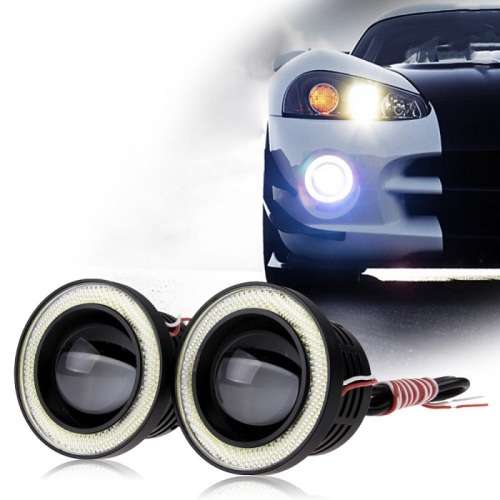 (64mm)HIGH INTENSITY LED FOG ANGEL EYES SET PROJECTOR WATERPROOF R500