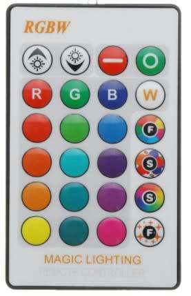 3W RGBW 16 Colors E27 LED Light Bulb Indoor Lamp With 24 Key Remote Control 85-265V