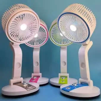 Rechargeable Multifunction Folding fan with LED light