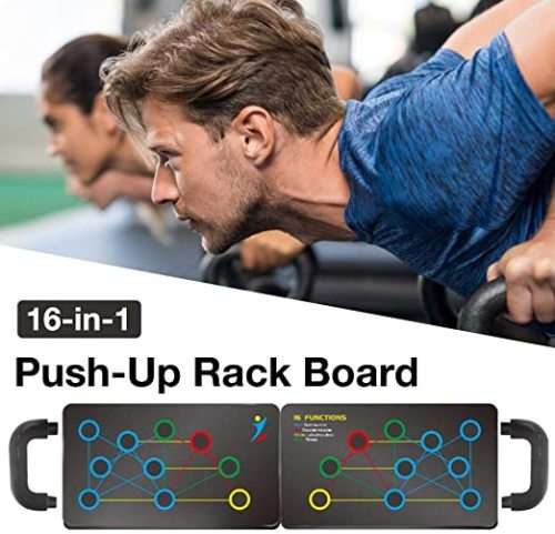 16 In1 PushUp Rack Board Fitness Pushup Stands Arm Abdominal Muscle Training Gym Exercise 20 holes