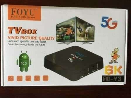 SMART TV BOX 6K Android 101 (4GBRAM 32GBROM) 3D  MXQ Pro Ultra TV Box VIVID PICTURE QUALITY