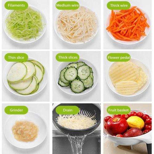 Vegetable Chopper Slicer Dicer, 14 in 1 Veggie Food Cutter Onion Chopper, Manual Mandoline for Garli