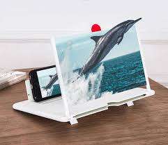 12`Screen 5D video amplifier enlarged screen Magnifier Projector portable home cinema