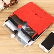 12`Screen 5D video amplifier enlarged screen Magnifier Projector portable home cinema