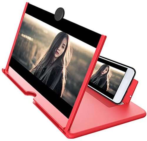 12`Screen 5D video amplifier enlarged screen Magnifier Projector portable home cinema