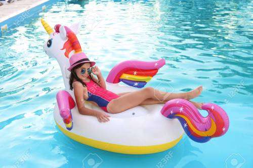Intex - Enchanted Unicorn Ride-On, 78``L x 55``W x 38``H(198cm x 140cm x 97cm), One Piece,Individual