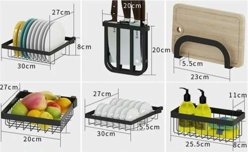 Dish Drain Rack Over Sink Dish Rack Drainer Shelf Kitchen Cutlery Holder 85 cm size