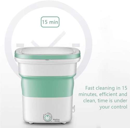 220V Portable Folding Laundry Ultrasoni Semi-automatic Clothes Washing Machine Bucket