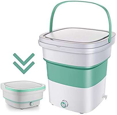 220V Portable Folding Laundry Ultrasoni Semi-automatic Clothes Washing Machine Bucket