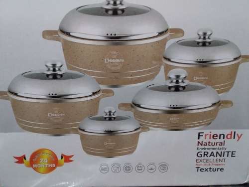 10 PCS NON-STICK AND DIE CASTING COOKWARE  SET MADE BY ITALY