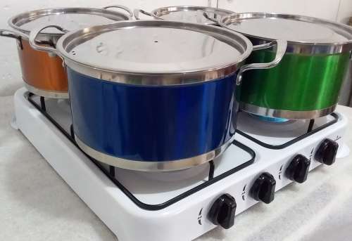 4 BURNER LPG AUTO HOUSE HOLD GAS STOVE only white color are available