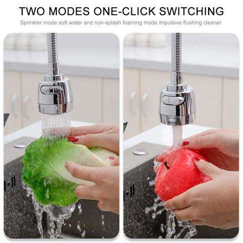 Kitchen Water Saver Tap 360 Degrees Rotate Faucet Nozzle with Adjustable Faucet Sprayer Sprinkler