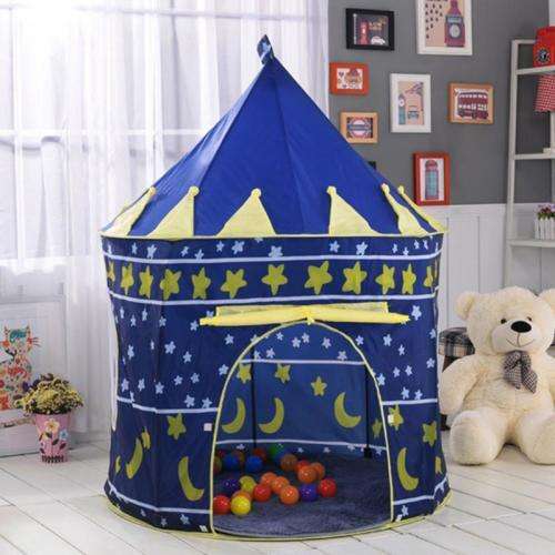 CASTLE CAMPING TENT FOLDABLE CUBBY HOUSE PRINCESS PRINCE PALCE PORTABLE OUTDOOR INDOOR