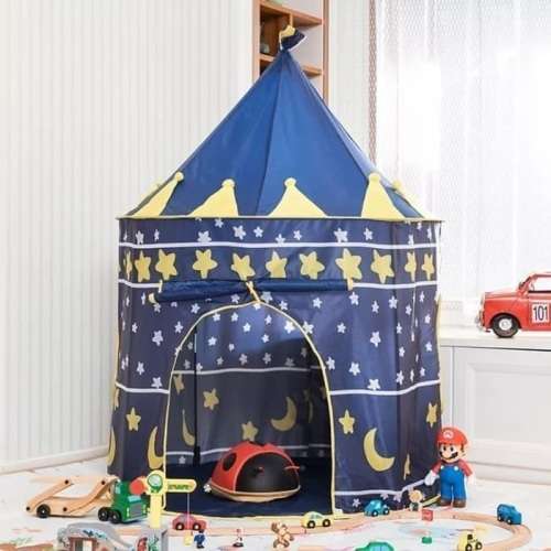 CASTLE CAMPING TENT FOLDABLE CUBBY HOUSE PRINCESS PRINCE PALCE PORTABLE OUTDOOR INDOOR