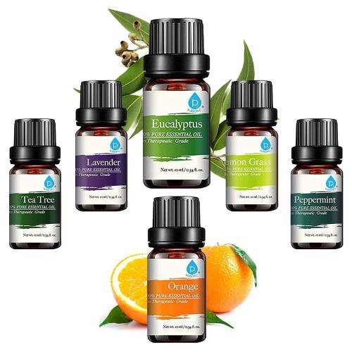 Pure 6Flavor 10ML Essential Oils Natural Aromatherapy Oils  Fragrance Aroma Flower each bottle R30