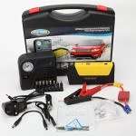 Multi-Function Car Jump Starter Kit with Built-in Survival Hammer, Blade, LED Torch Flashlight