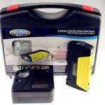 Multi-Function Car Jump Starter Kit with Built-in Survival Hammer, Blade, LED Torch Flashlight