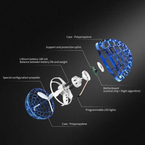 flying Spinner with Endless Tricks Flying Toy Hand Operated Drones kid Gift