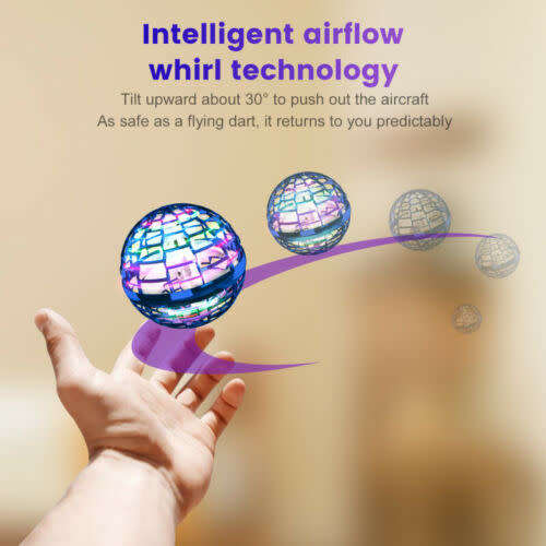 flying Spinner with Endless Tricks Flying Toy Hand Operated Drones kid Gift
