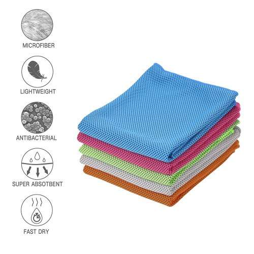 Cooling Towels for Neck with Microfiber Fabric and Woven Technics cooling towel for sports.