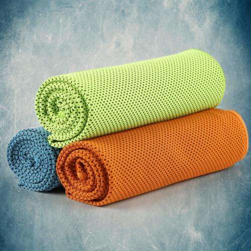 Cooling Towels for Neck with Microfiber Fabric and Woven Technics cooling towel for sports.