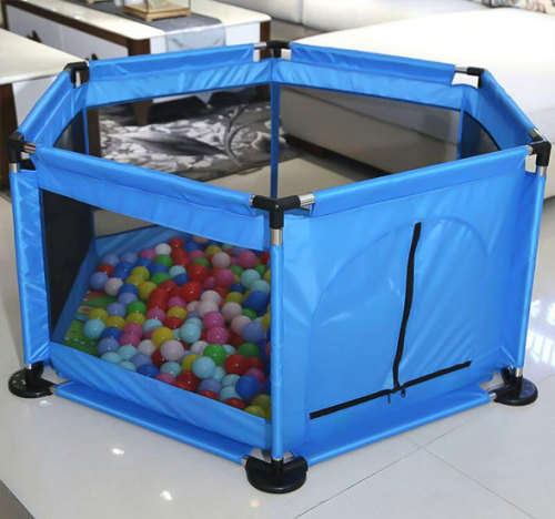 Toddler Play Fence Indoor Playground Child Safety Fence With 50 Play Balls