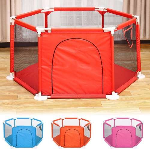 Toddler Play Fence Indoor Playground Child Safety Fence With 50 Play Balls