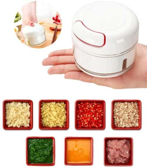 Mnaual Garlic Chopper  Mini Garlic Slicer and Cutter | Onion Grinder and  Garlic Crusher and Cutter