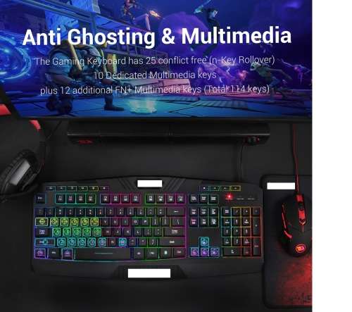 4in1 RGB Gaming Keyboard, Mouse, Mouse Pad Headset Bundle