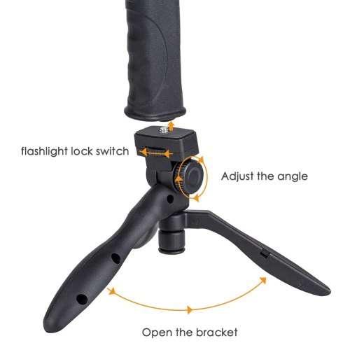 4000mAh LED Pistol Light, 3 Lighting Modes, USB Interface, Mobile Power Bank, 8000w