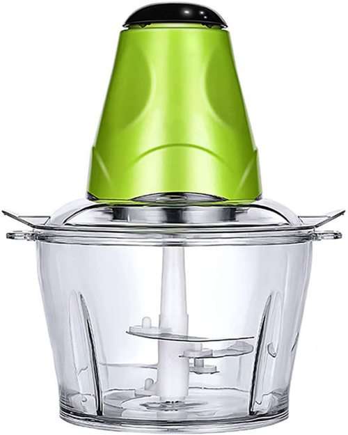 Electric Food Chopper 250W Food Processor Electric Meat Grinder, 2 Liters Large-Capacity Bowl 4blade