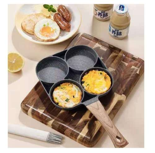 Four-Hole Non-Stick Thick Breakfast Cooking Pan