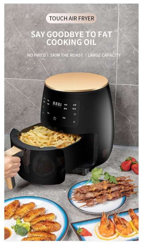 5-Litre Digital Air Fryer and Multicooker Extra Large Touch screen  Air Fryer
