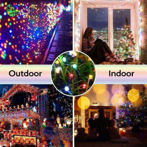 String 50M 400LEDS Christmas/Wedding/Party Decoration Lights 220V outdoor Waterproof led 9 color RGB
