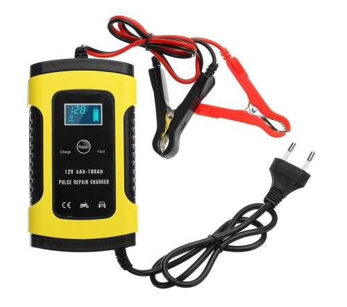 12V 10A PULSE REPAIR LCD BATTERY CHARGER FOR CAR MOTORCYCLE AGM GEL WET LEAD ACID BATTERY
