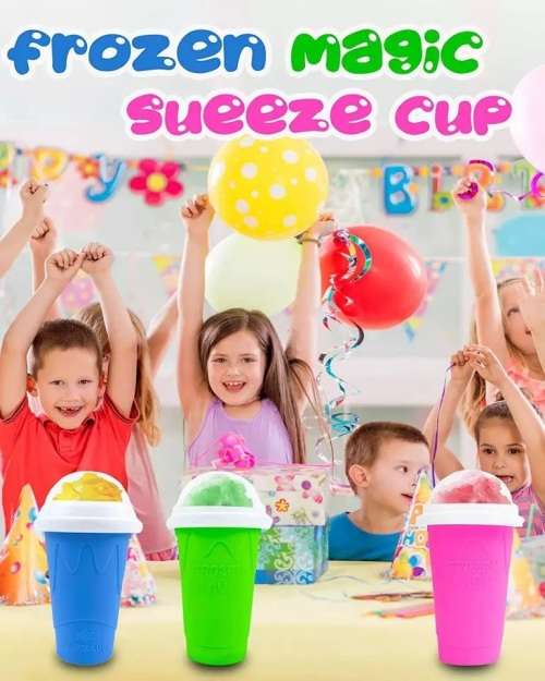 Slushy Frozen Magic Cup Freeze Squeeze Enjoy