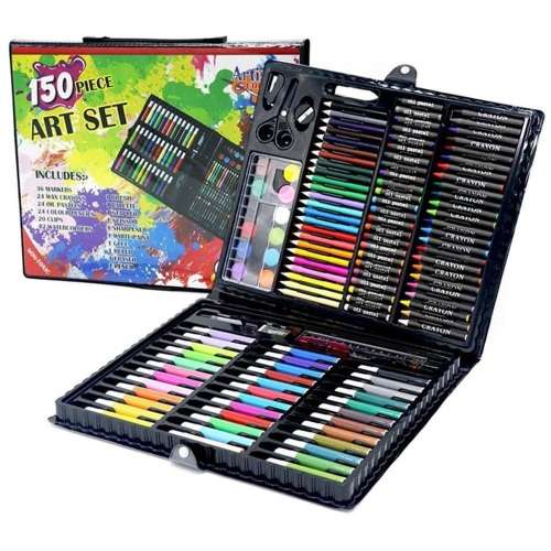 150 Piece Kids Art Set - Drawing Case Kit
