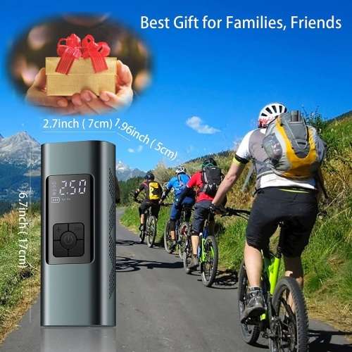 Cordless Car Tire Inflator Bike Electric Tire Inflator 2 Way Power supply