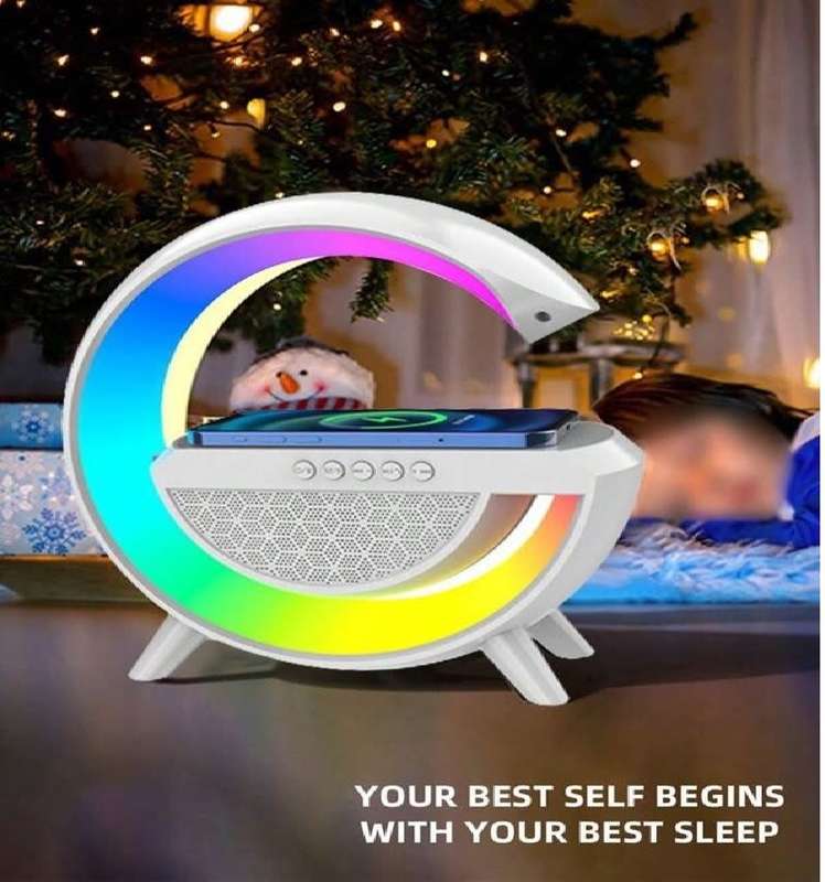 G-Shape Atmosphere 15W Wireless Charger LED RGB Bluetooth Speaker | 3-in-1