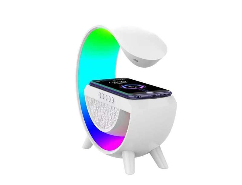 G-Shape Atmosphere 15W Wireless Charger LED RGB Bluetooth Speaker | 3-in-1
