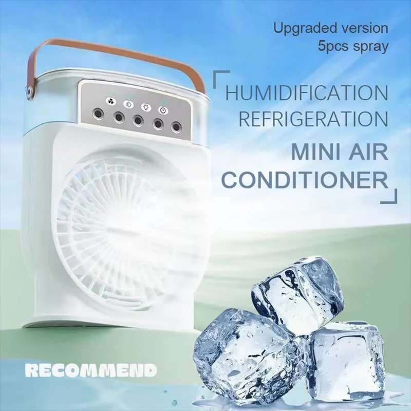 Portable Rechargeable Air Conditioner Fan, Mini Evaporative Air Cooler