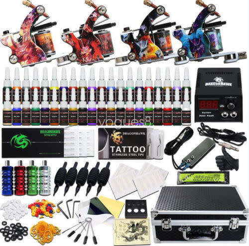 Complete 4 gun tattoo kit with loads of extras