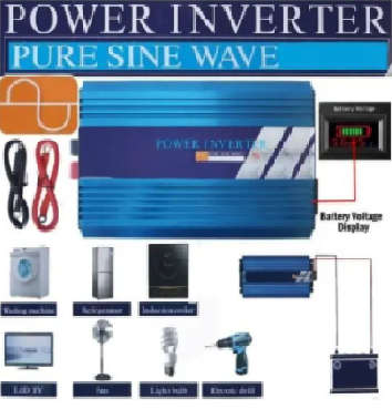 5000W PURE SINEWAVE  POWER INVERTER - CONVERTS 12V DC INTO 220V AC