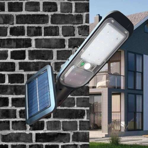 300W SENSOR STREET LIGHT WITH SOLAR PANEL & REMOTE
