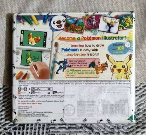 NEW CIB Pokémon Art Academy for 3DS (Compatible with 2DS)