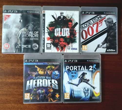 Playstation 3 Super Slim + 5 Games + Controller - Free Shipping